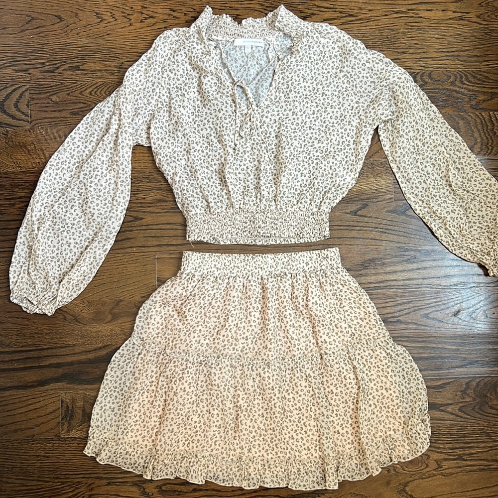 Lavender Brown Skirt Set Size X-Small/Small